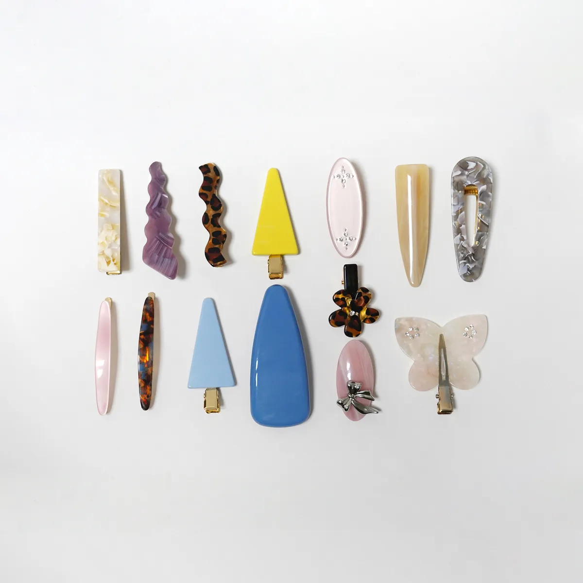 custom acetate hair clips