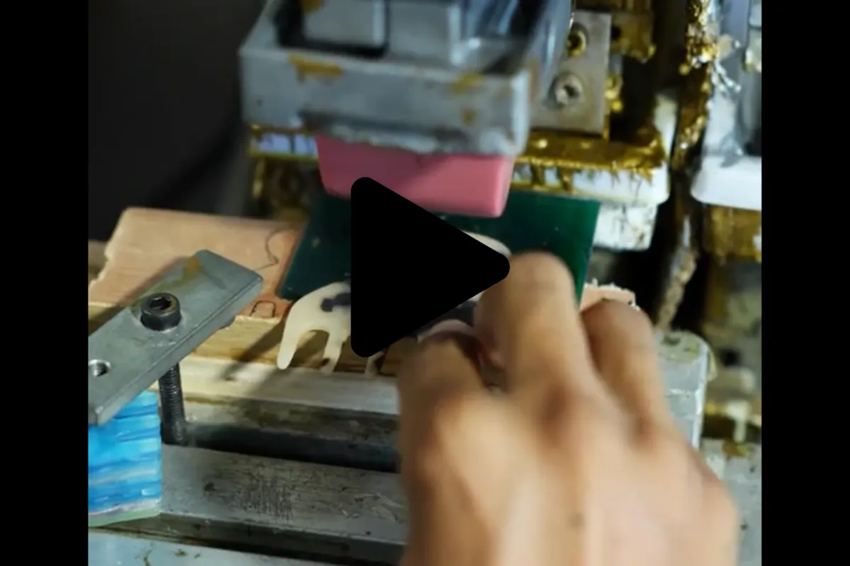 Acetate Claw Clip Pad Printing Process