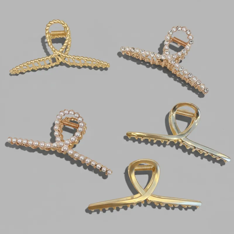 Custom Delicate Metal Loop Claw Clip