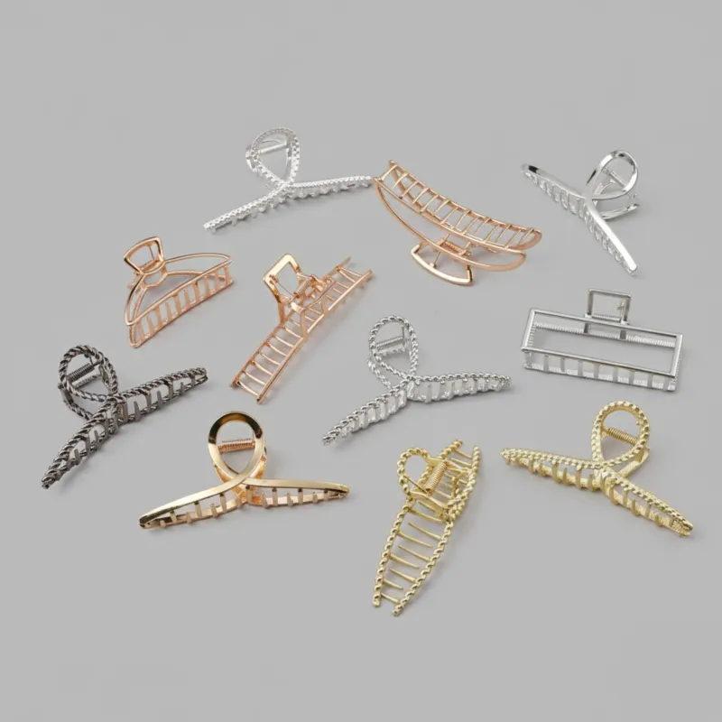 Custom Minimalist Metal Loop Claw Clip