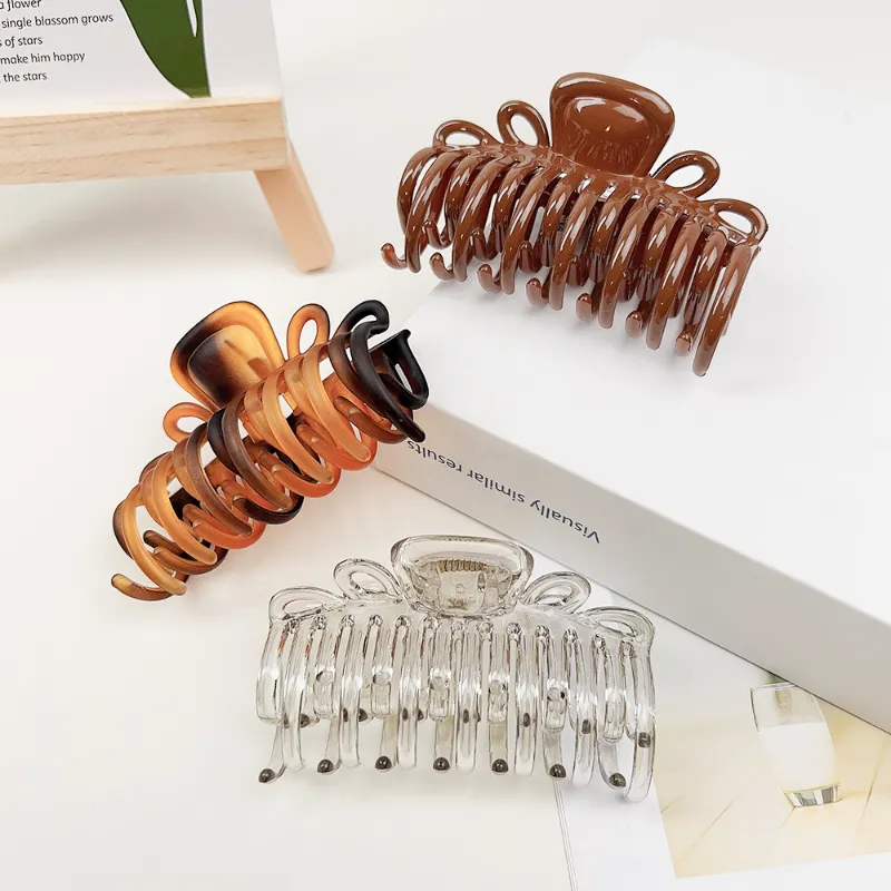 Custom Plastic Double Claw Hair Clip