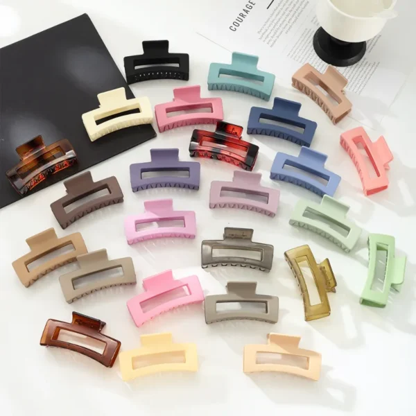 Custom Plastic Square Claw Clips - One-Stop Hair Accessories Supplier ...