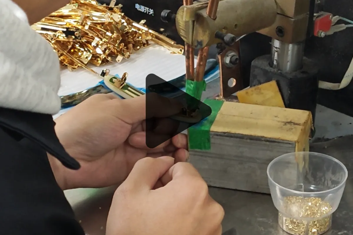 Decorative Fixing on Spring Metal Base (Hair Clip)