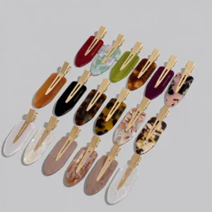 Custom Acetate No-Crease Hair Clips