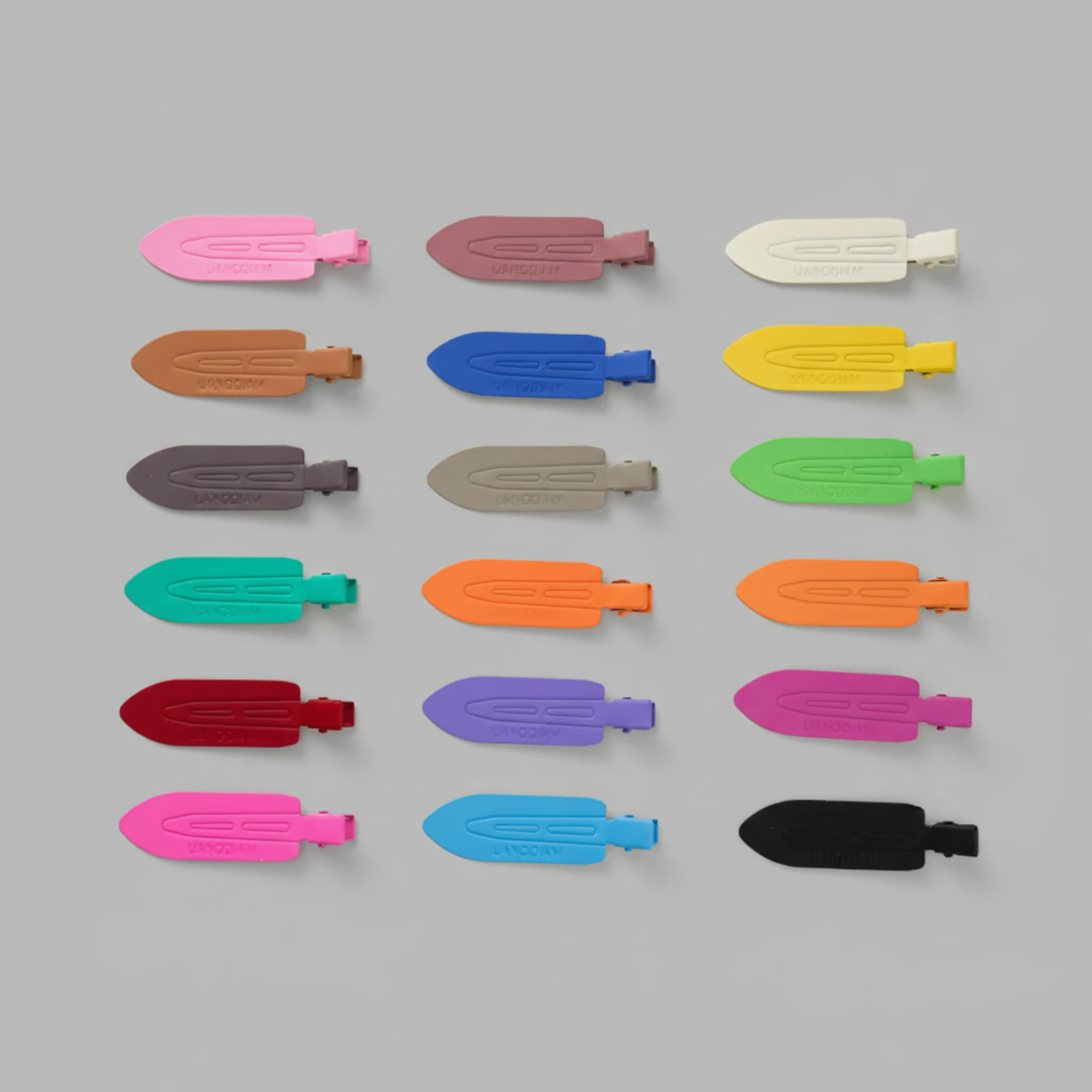 Custom Painted Metal No Crease Hair Clips