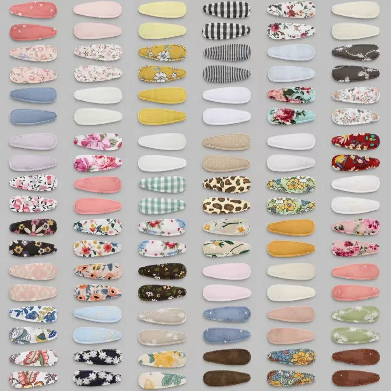 Custom Patterned Fabric Snap Clips