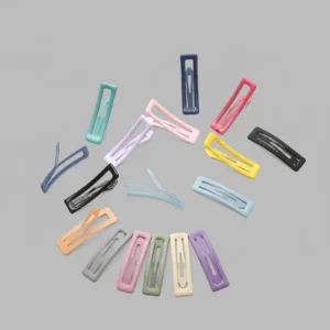 Custom Square Resin Snap Hair Clips