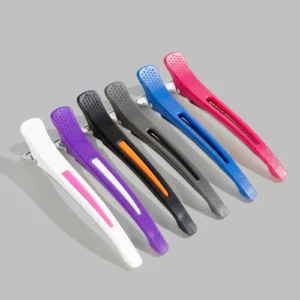 Custom Two-Tone Plastic Duckbill Hair Clips