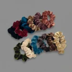 custom velvet scrunchies