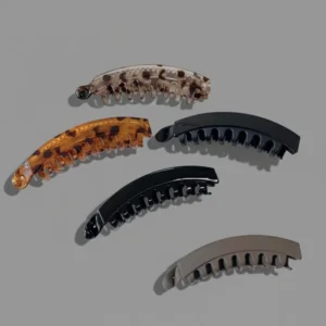 Custom Large Acetate Banana Hair Clips