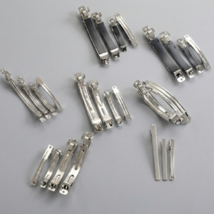 Custom Metal Basic Barrette Hair Clips