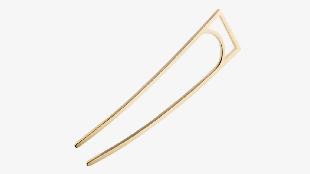 Geometric Gold Plated Metal Hair Stick