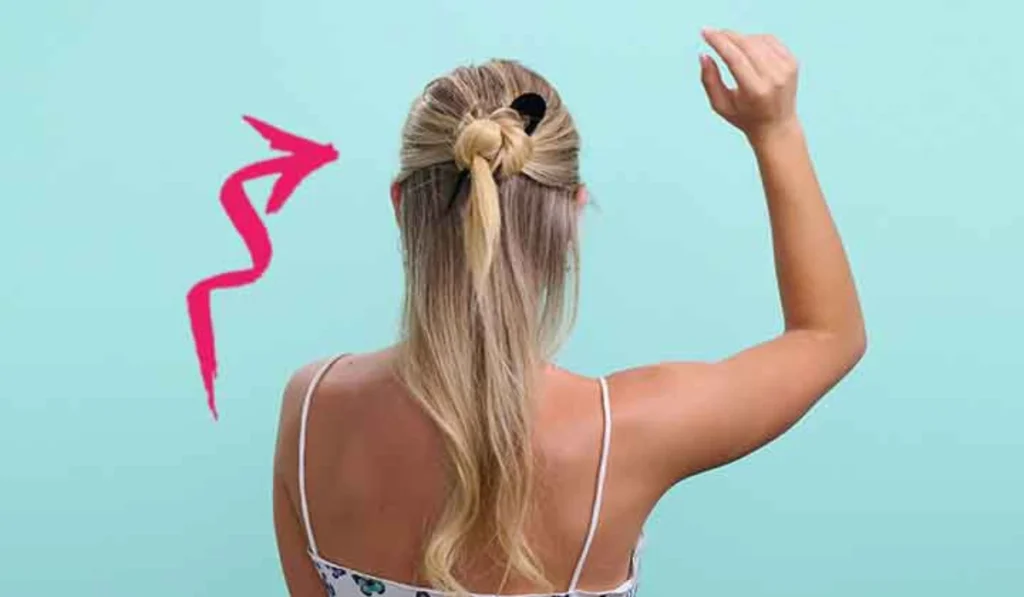 Knotted Half-Up Style